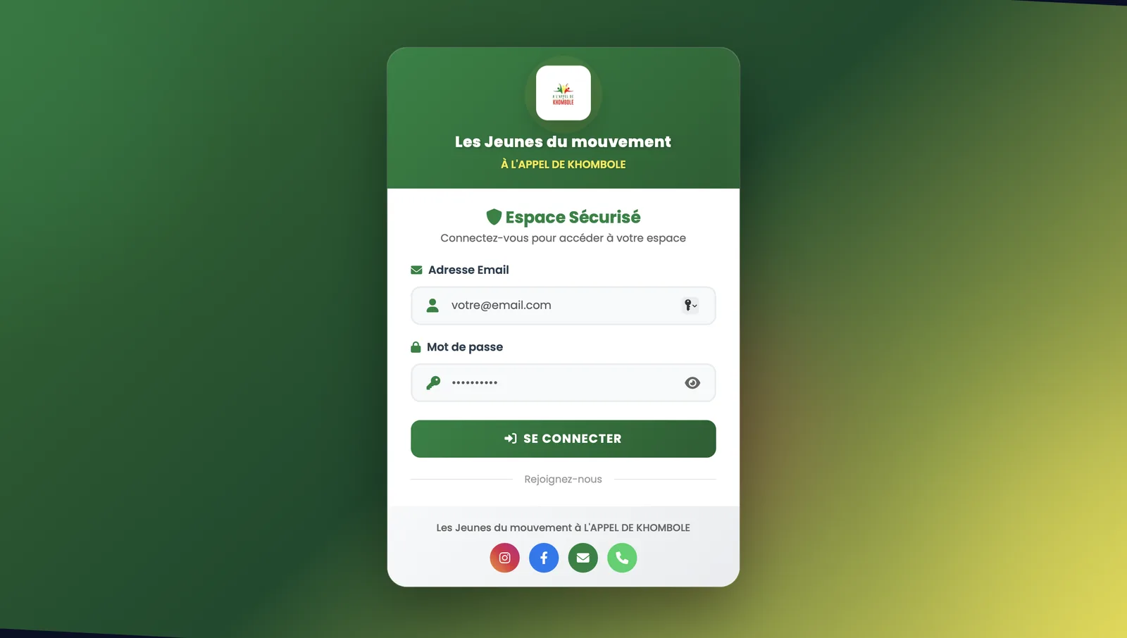 À l'Appel de Khombole - Gestion des Membres