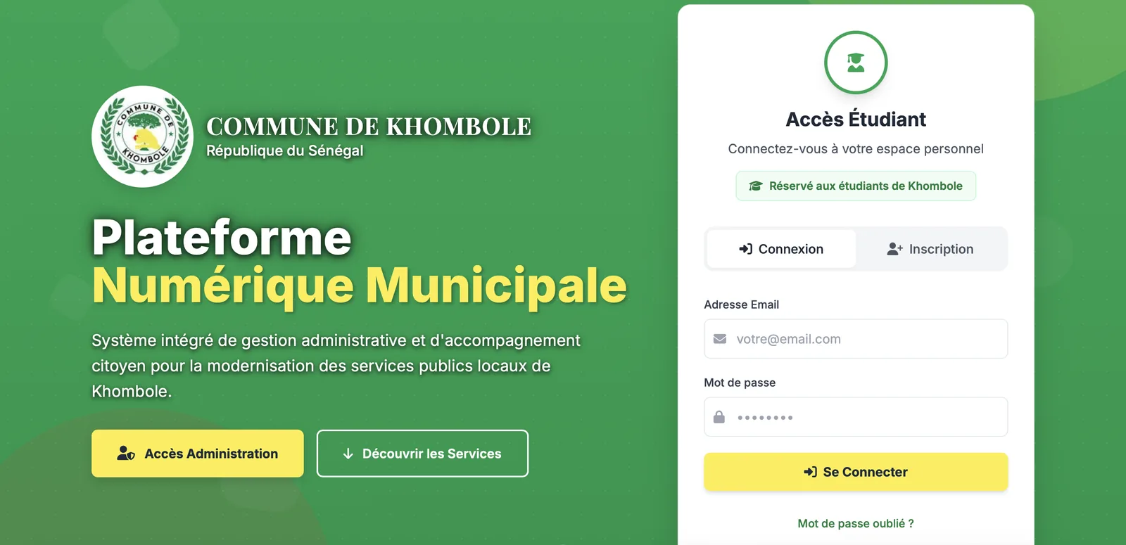 Plateforme de Collecte CV - Khombole