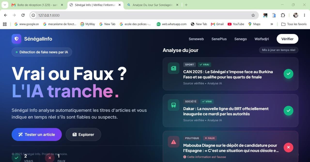 Système de Détection de Fake News