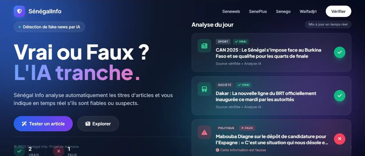 Système de Détection de Fake News