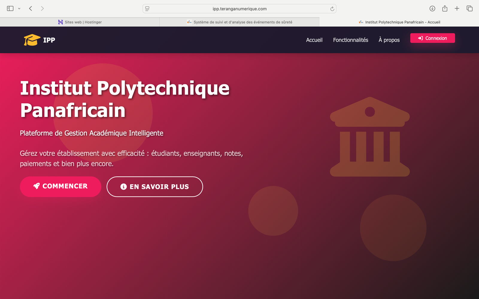 Institut Polytechnique Panafricain - Gestion Académique